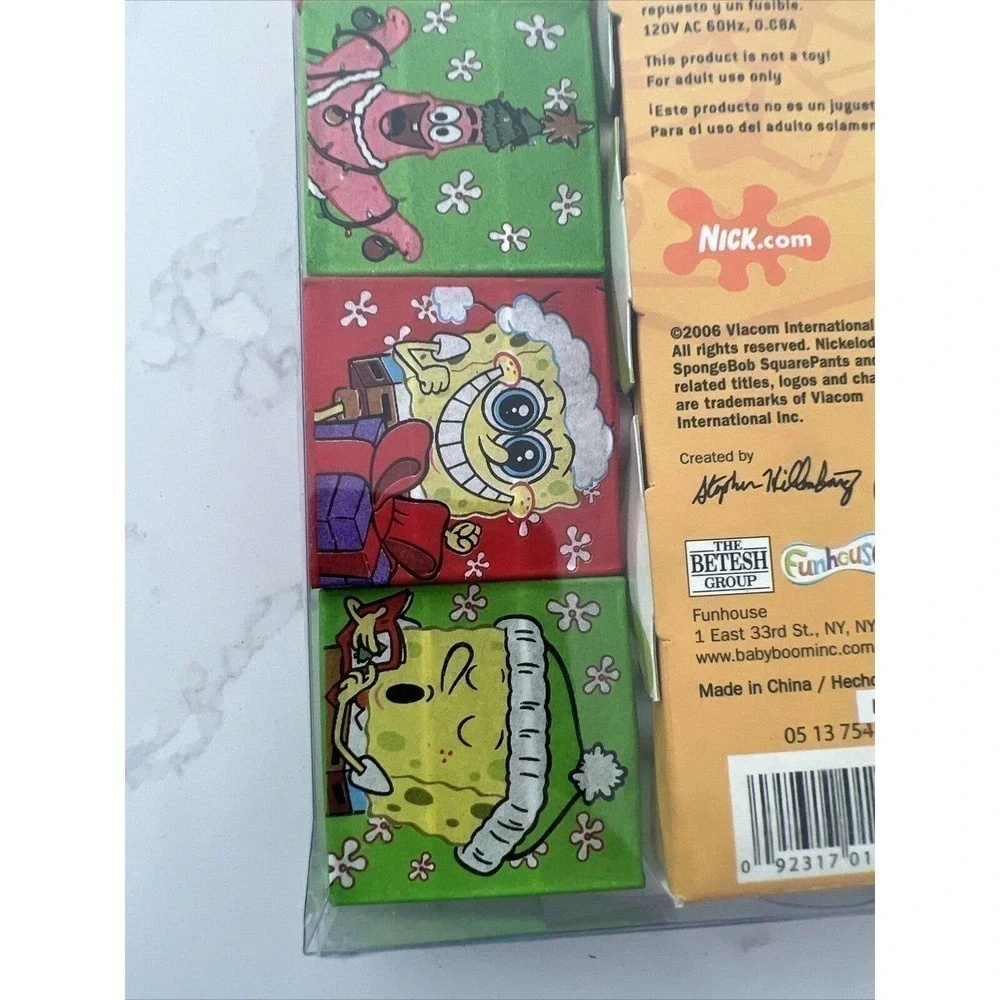 Spongebob Squarepants 12 String Lights Set‎ Holiday Christmas New In Package
